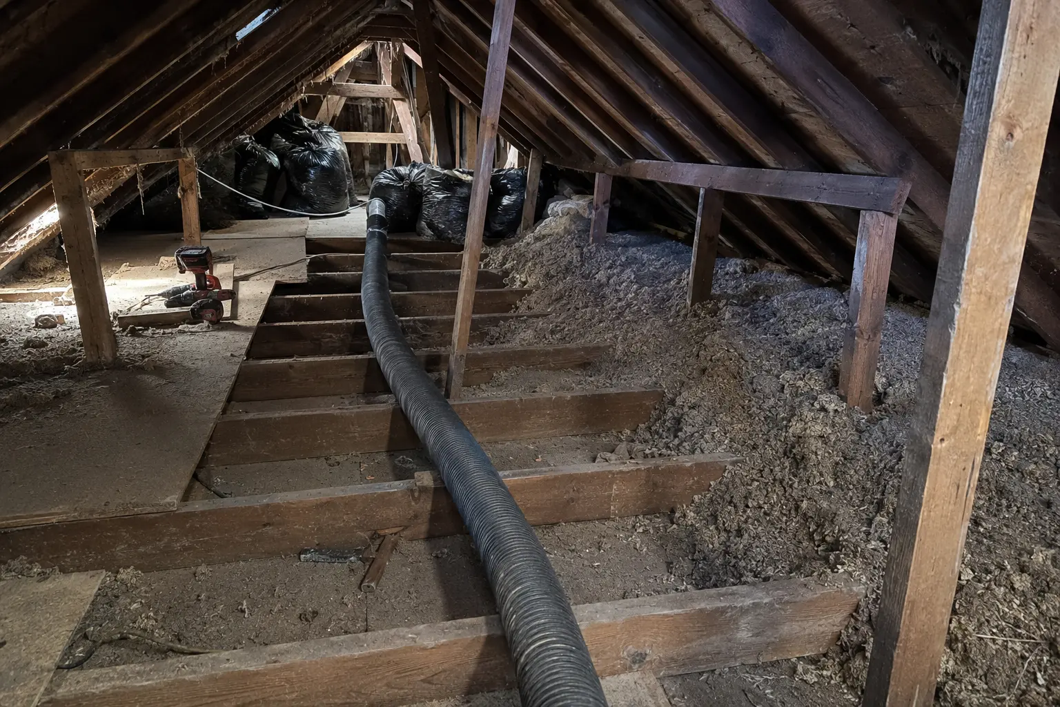 Old insulation removal