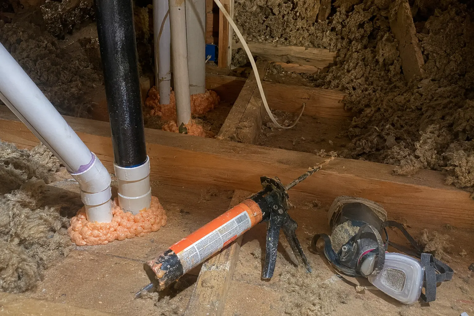 Attic air sealing