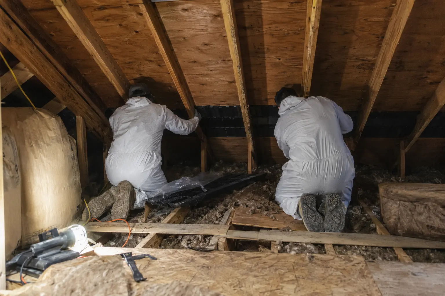 Ventilation baffle installation