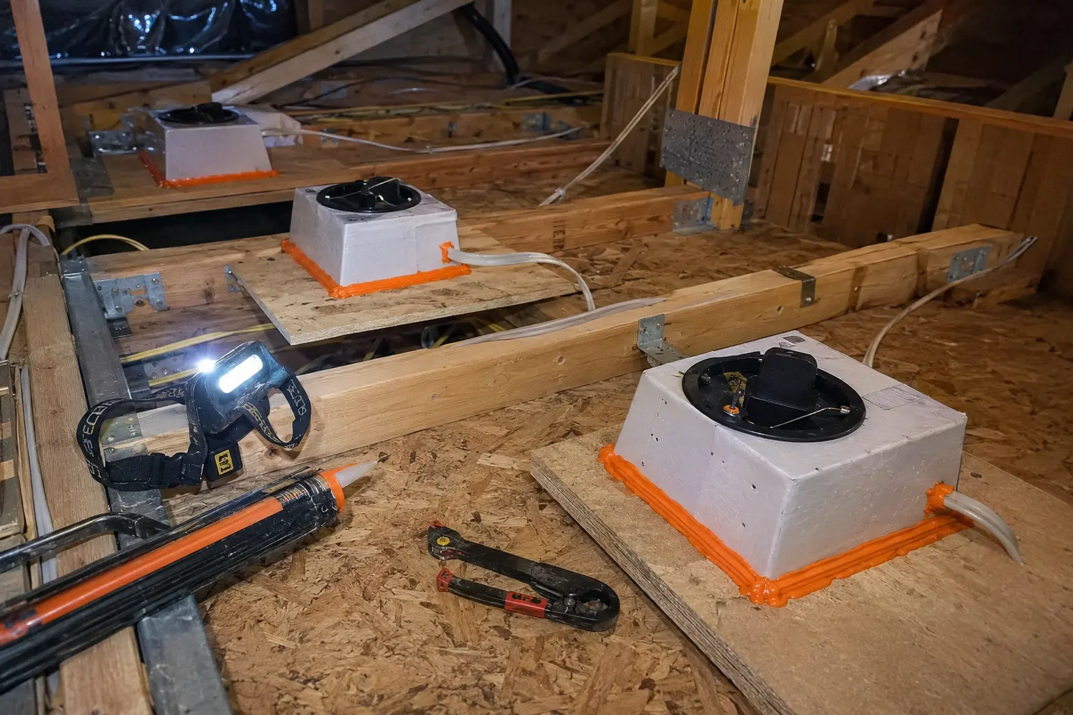 Recessed light air sealing