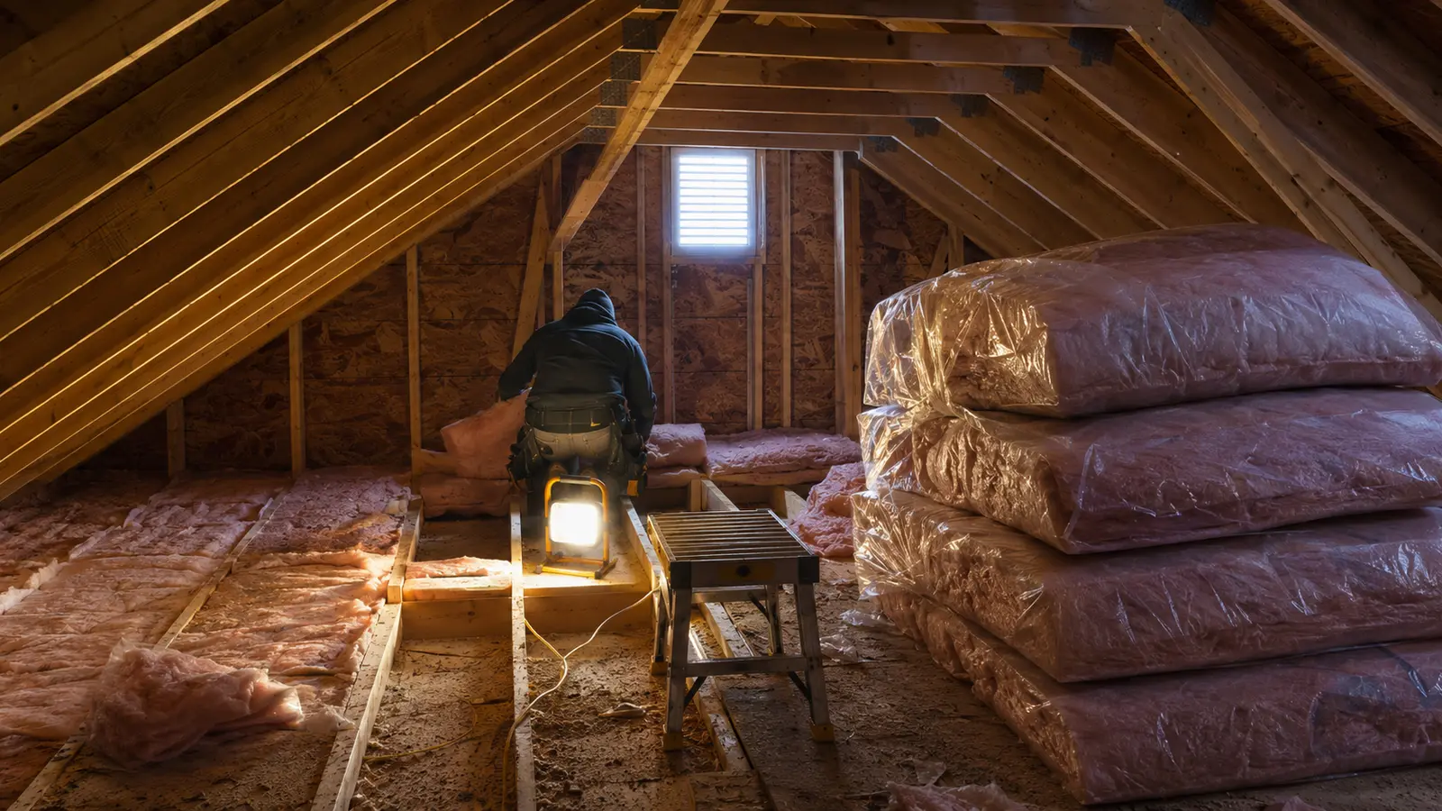 Garage attic insulation